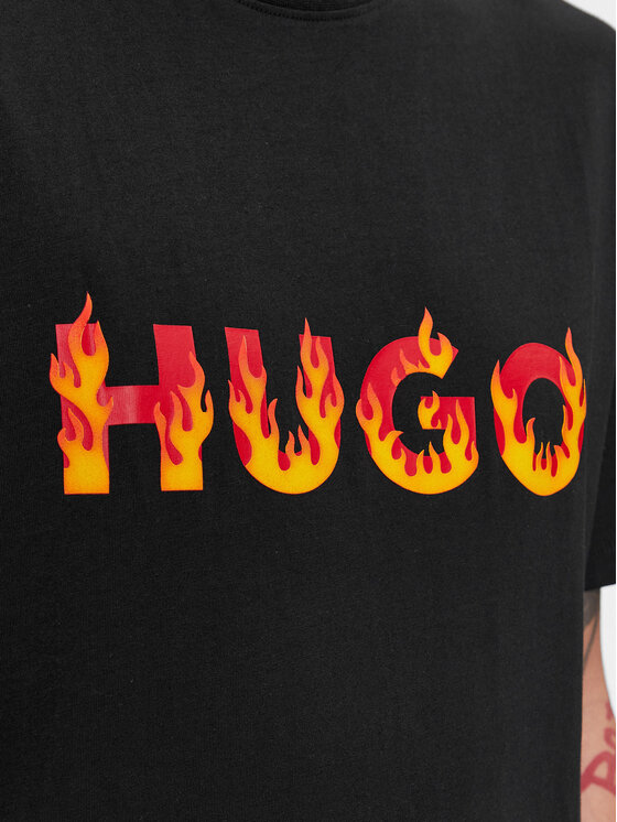 HUGO Hugo Majica Danda 50504542 Črna Regular Fit