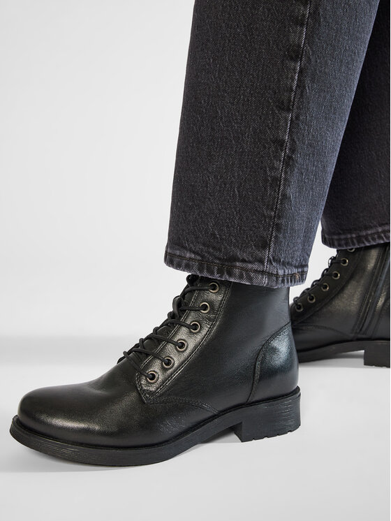 Geox Šnurovacia obuv Geox D Rawelle A D046RA 000TU C9999 Čierna