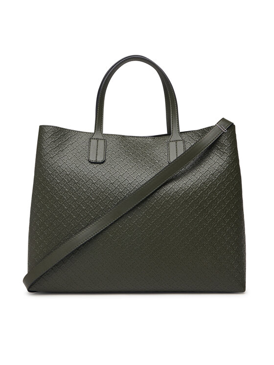 Tommy Hilfiger Rankinė Tommy Hilfiger Th Icon Satchel Mono AW0AW18923 Chaki