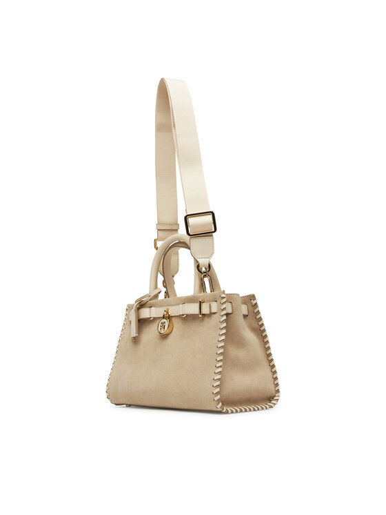 Geantă Tommy Hilfiger American Icon Mini Tote Su AW0AW17469 Bej
