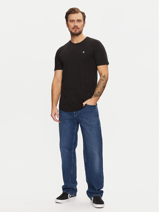 Jack & Jones Jack & Jones Комплект футболок Brody 12190468 Чорний Regular Fit