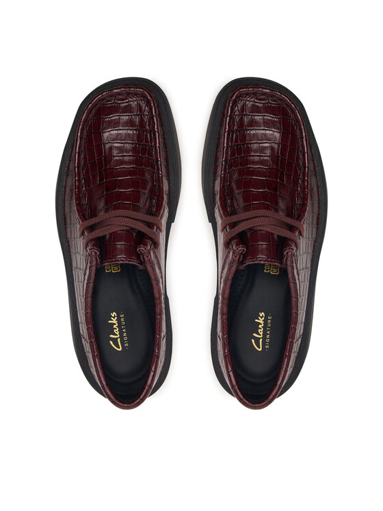 Clarks Туфлі Clarks Torview W 26328105 Бордовий