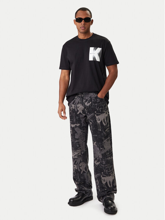 Karl Lagerfeld Jeans Karl Lagerfeld Jeans Camiseta B1M17066 Negro Regular Fit