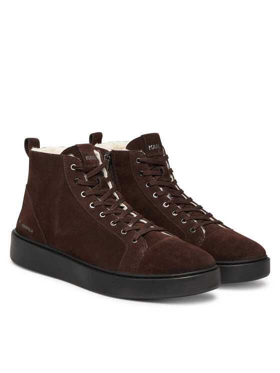 KARL LAGERFELD Sneakersy KARL LAGERFELD Flint II KL53353L Hnedá