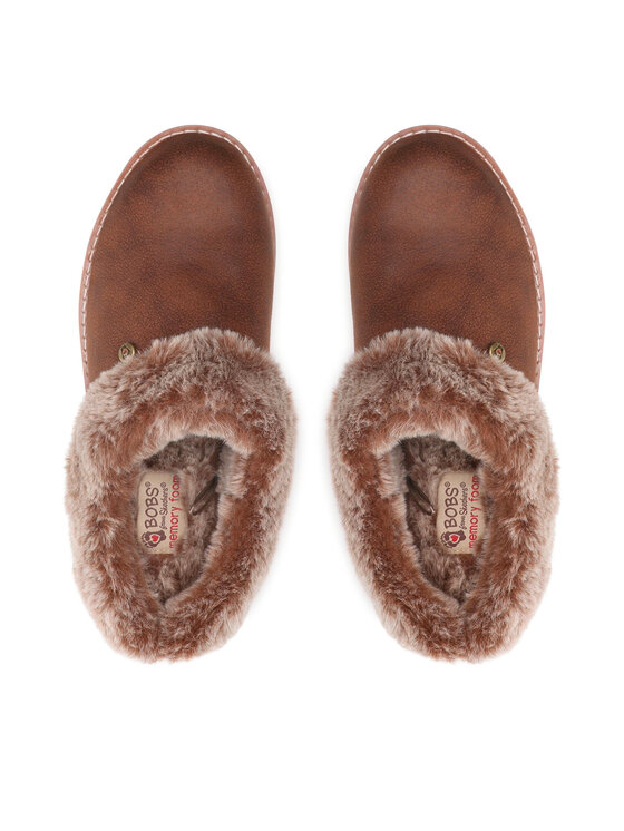Skechers Papuče Skechers BOBS Winter Rock 113423/BRN Hnedá