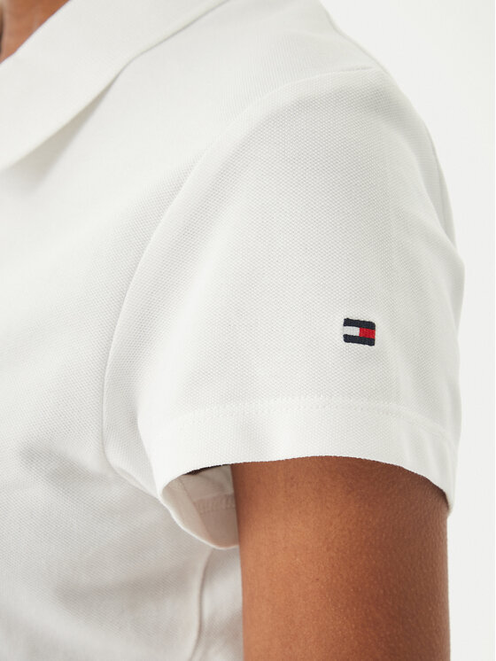 Tommy Hilfiger Tommy Hilfiger Polo 1985 Logo WW0WW49259 Blanco Slim Fit