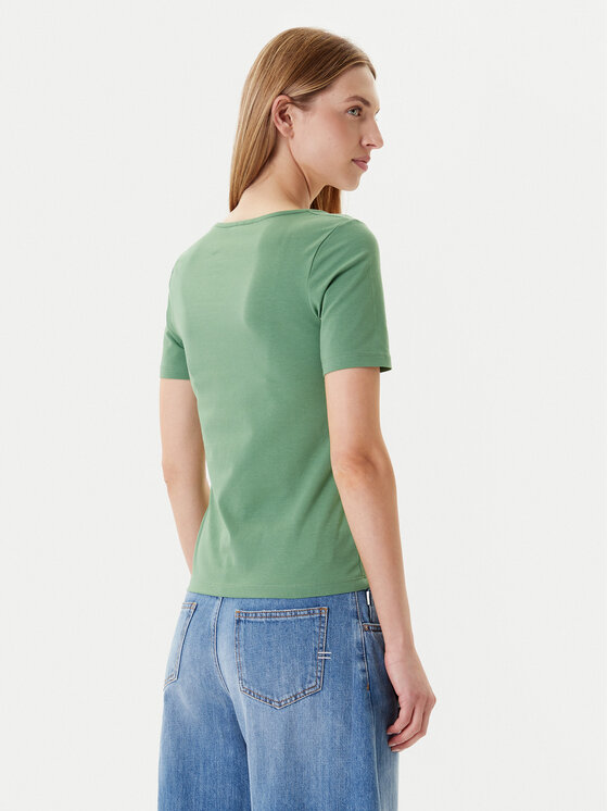 United Colors Of Benetton United Colors Of Benetton T-Shirt 3FJHD401P Πράσινο Slim Fit