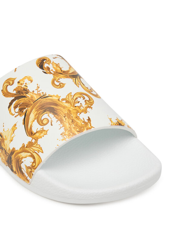 Versace Jeans Couture Шльопанці Versace Jeans Couture 80VA3SQ3 ZS365 G03 Білий