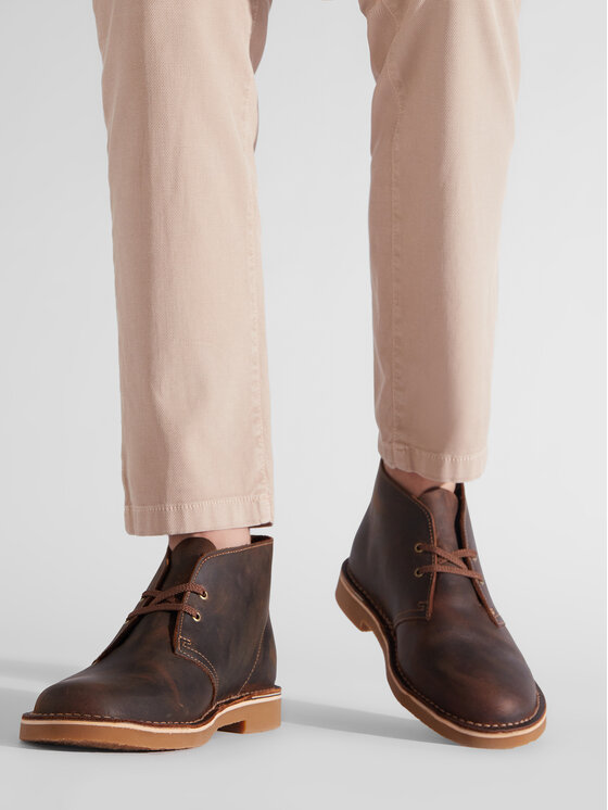 Clarks Desert Boot Bushacre 3 Chelsea - Stivali Uomo In Pelle Con Inserti Elastici, Suola In Gomma - 5