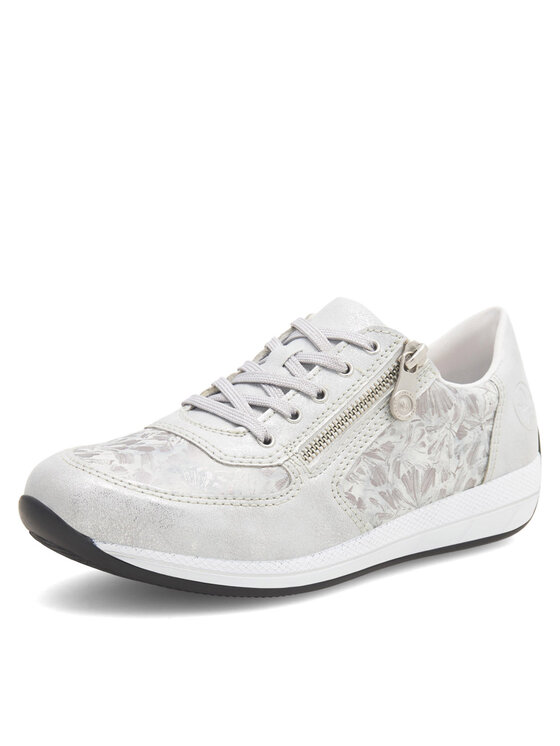 Rieker Polobotky Rieker N1112-80 Stříbrná