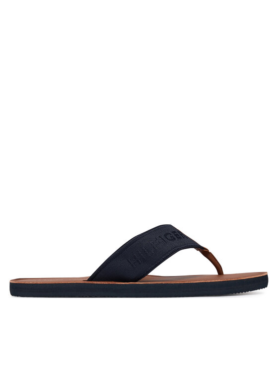 Tommy Hilfiger Japanke Tommy Hilfiger Jacquard Logo FM0FM05808 Tamnoplava