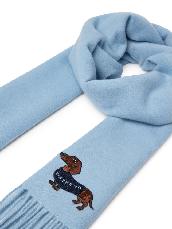Weekend Max Mara Шарф Weekend Max Mara Fascia 2615541034 Блакитний