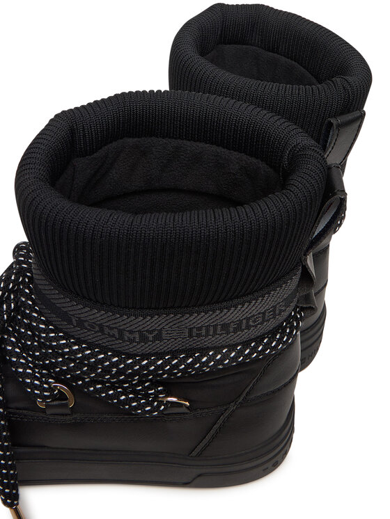 Tommy Hilfiger Μπότες Χιονιού Tommy Hilfiger Snow Boot Water Repellent FW0FW09260 Μαύρο
