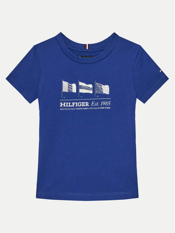 Tommy Hilfiger Tommy Hilfiger Majica KB0KB09350 S Modra Regular Fit