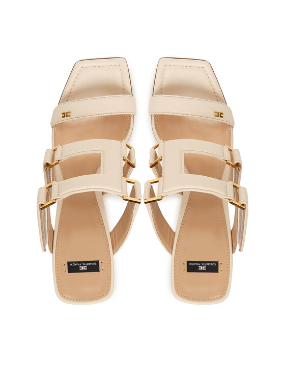 Elisabetta Franchi Шльопанці Elisabetta Franchi SA-44L-62E2-V620 Кремовий