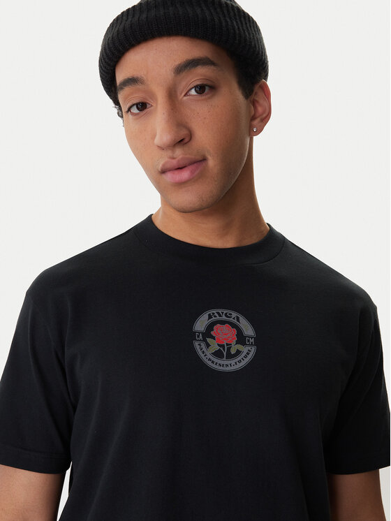 RVCA RVCA Camiseta Roses Poster EVYZT00281 Negro Regular Fit