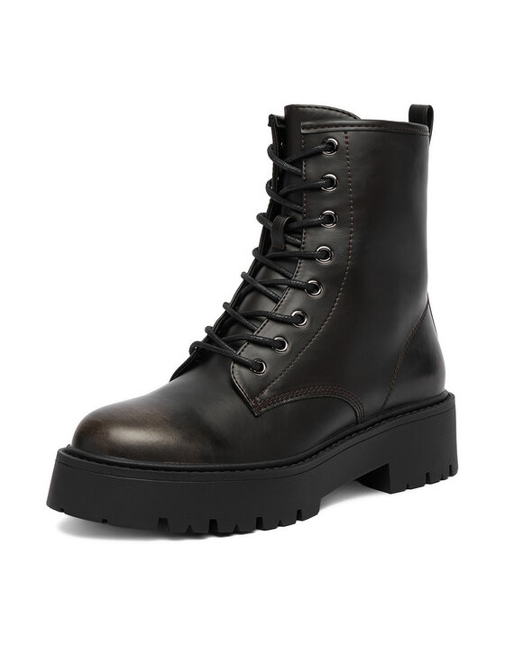 DeeZee Botines planos DeeZee CEO-AW0822 Marrón oscuro