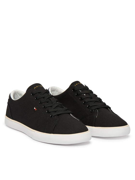 Tommy Hilfiger Teniszcipő Tommy Hilfiger Th Low Profile Vulc Canvas FW0FW09102 Fekete