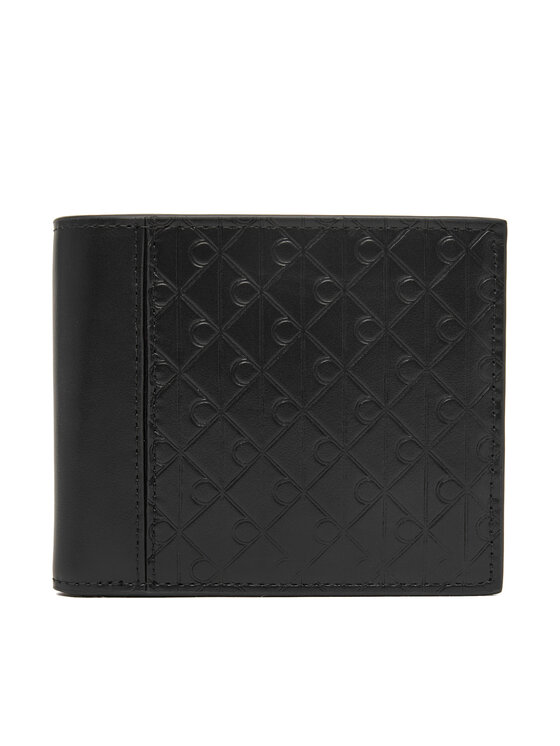 Calvin Klein Portafoglio Calvin Klein Refined Emblem Mix Billfold W/ F LV04D1317G Nero