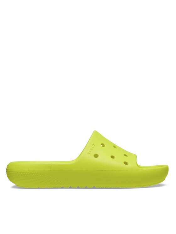 Klapki Crocs Classic Slide V2 Kids 209422 Żółty | Eobuwie.com.pl