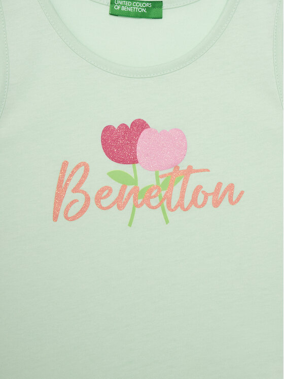 United Colors Of Benetton United Colors Of Benetton Top 3I1XGH012 Zelena Regular Fit