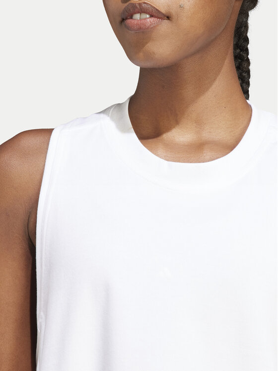 adidas by Stella McCartney adidas by Stella McCartney Топ IB6858 Білий Regular Fit