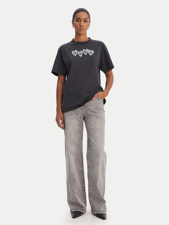 HUGO HUGO Camiseta Vintage 50561164 Negro Relaxed Fit