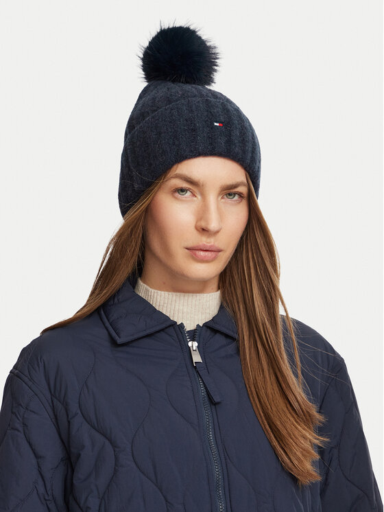 Tommy Hilfiger Czapka Tommy Hilfiger Th Flag AW0AW19330 Granatowy