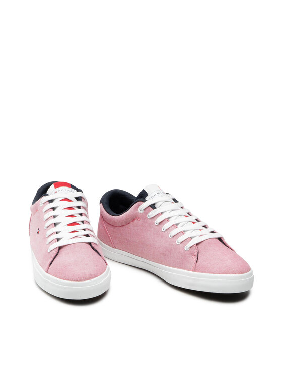 Tommy Hilfiger Tenis superge Tommy Hilfiger Essential Chambray Vulcanized FM0FM03472 Rdeča