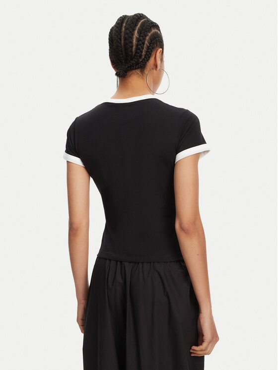 Juicy Couture Juicy Couture Футболка I Kiss JCWCT125318 Чорний Slim Fit