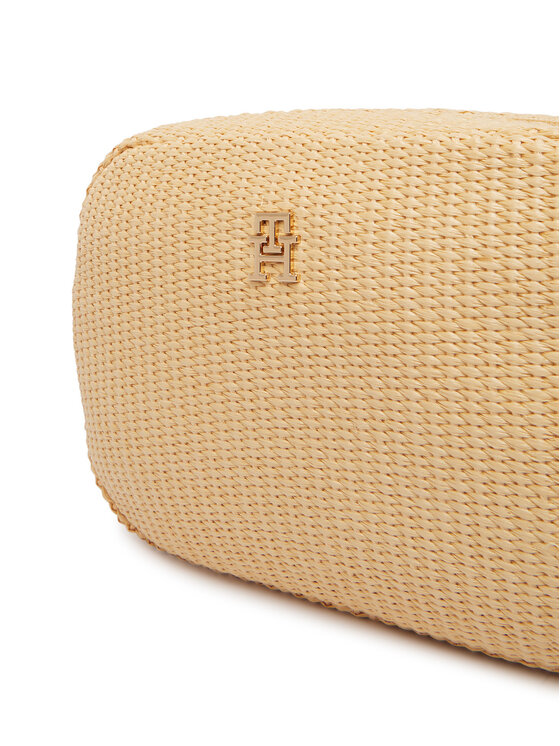 Tommy Hilfiger Τσάντα Tommy Hilfiger Popette Camera Bag Raffia AW0AW18525 Μπεζ