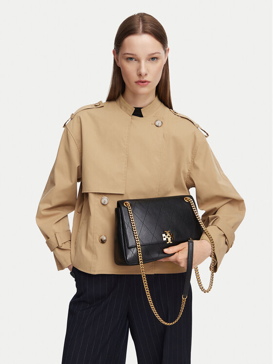 Tory Burch Τσάντα Tory Burch Charlie 185828 Μαύρο