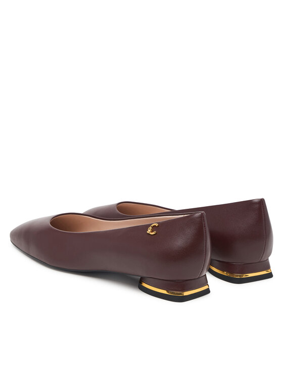 Coccinelle Balerinke Coccinelle C-Everyday Smo E4 U1L 19 01 01 Bordo rdeča
