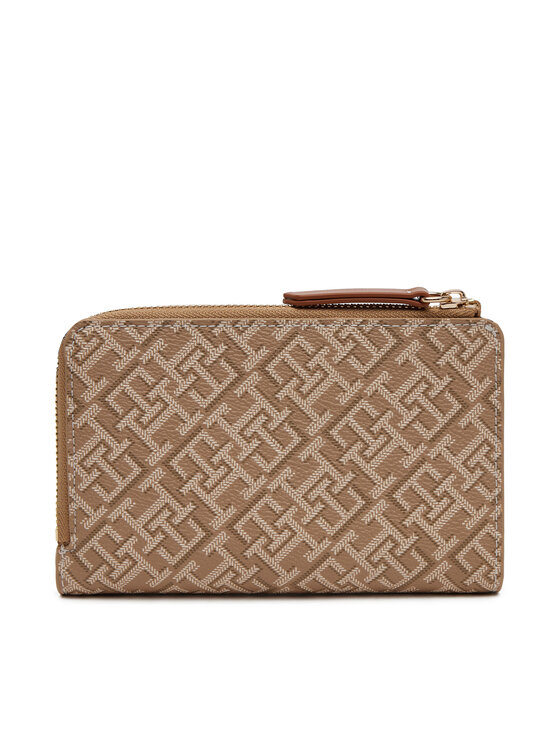 Tommy Hilfiger Πορτοφόλι Tommy Hilfiger Th Monoplay Leather Med 7 Wallet AW0AW17417 Καφέ