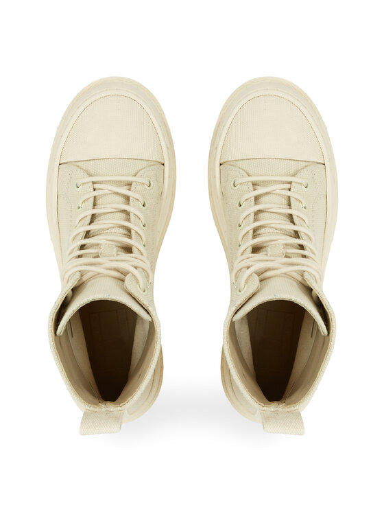 Tommy Jeans Kotníková obuv Tommy Jeans Tjw Foxing Canvas Boot EN0EN02216 Béžová