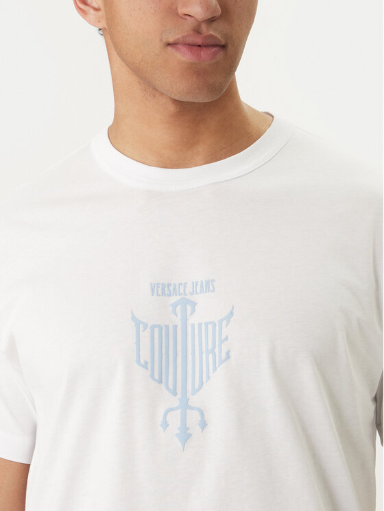 Versace Jeans Couture Versace Jeans Couture Camiseta 80GAHT14 CJ00T Blanco Regular Fit