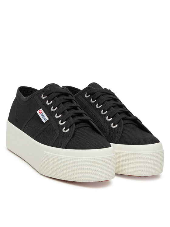Superga Гуменки Superga 2790 Platform S9111LW Черен