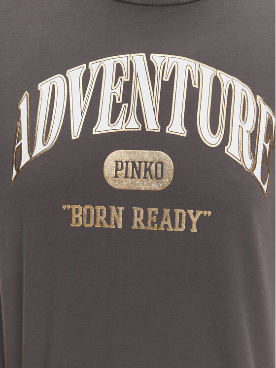 PINKO PINKO Футболка Niamey 104604 A2CS Сірий Regular Fit