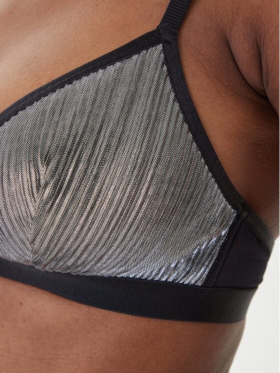 HUGO HUGO Bralette Plisse 50549909 Plata
