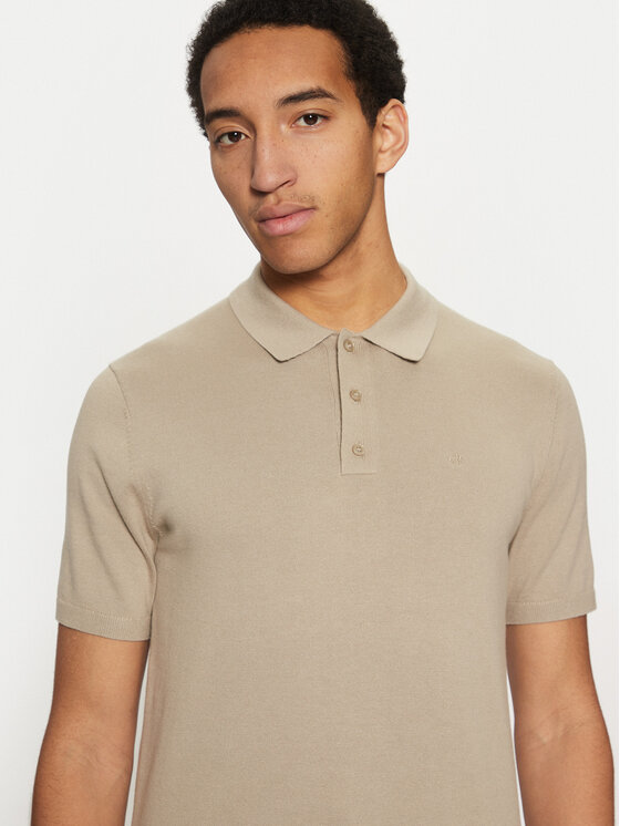 Calvin Klein Calvin Klein Polo K10K114476 Beige Regular Fit