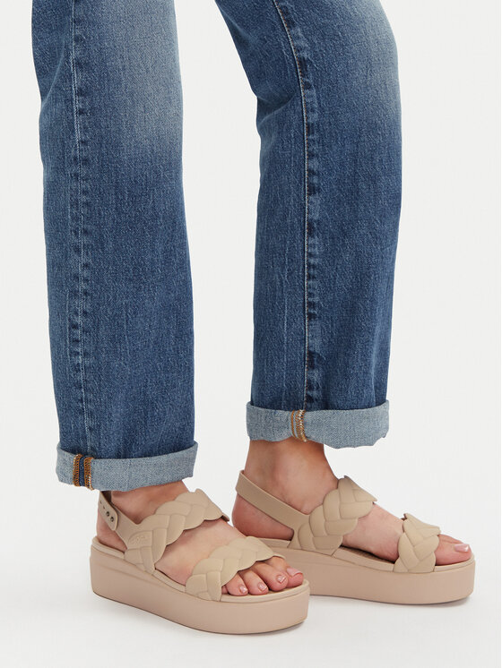 Crocs Босоніжки Crocs Brooklyn Woven Upper LW 209977 Бежевий