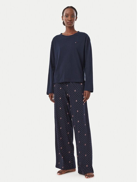 Tommy Hilfiger Tommy Hilfiger Pijama UW0UW06600 Azul marino Regular Fit