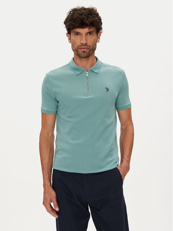 U.S. Polo Assn. U.S. Polo Assn. Поло MUP3335 Зелений Regular Fit
