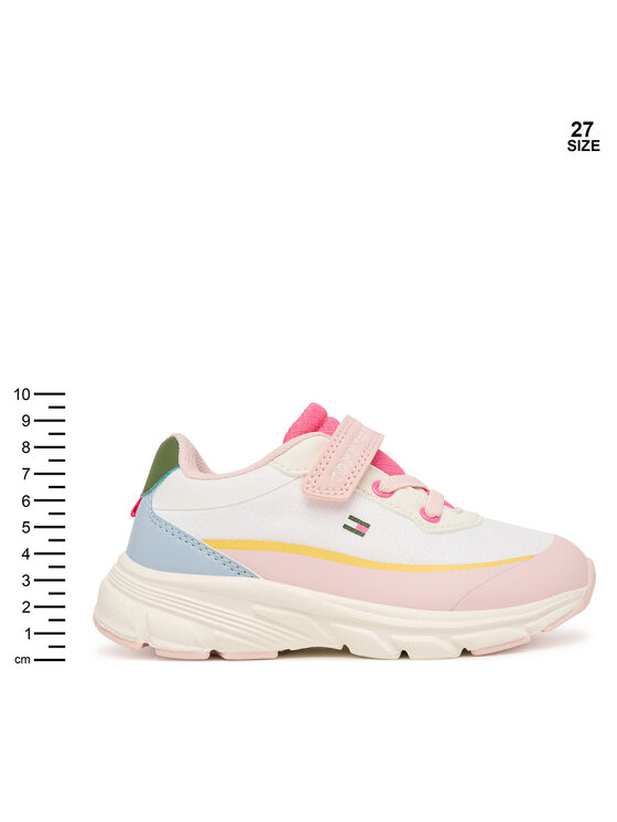 Tommy Hilfiger Sneakersy Tommy Hilfiger Low Cut Lace-Up/Velcro Sneaker T1A9-35107-1861 M Kolorowy