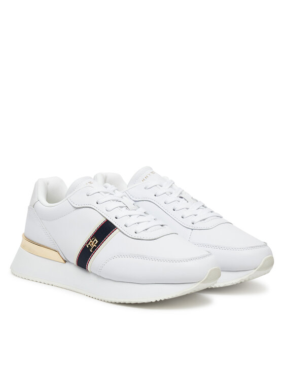 Tommy Hilfiger Sneakersy Tommy Hilfiger Webbing Runner FW0FW08904 Bílá