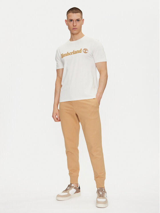 Timberland Timberland Футболка TB0A5UPQ Écru Regular Fit