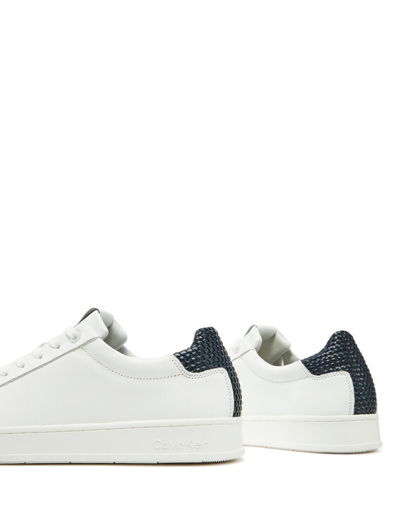 Calvin Klein Sneakersy Calvin Klein Low Top Lace Up Woven HM0HM01767 Biały
