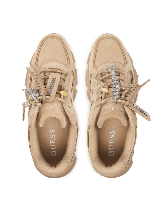 Guess Сникърси Guess FLFIRR SUE12 Бежов