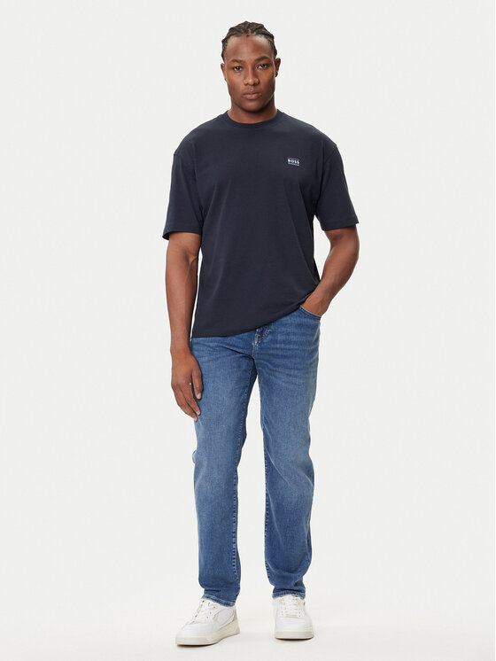 BOSS BOSS Camiseta Te_Move 50547087 Azul marino Relaxed Fit