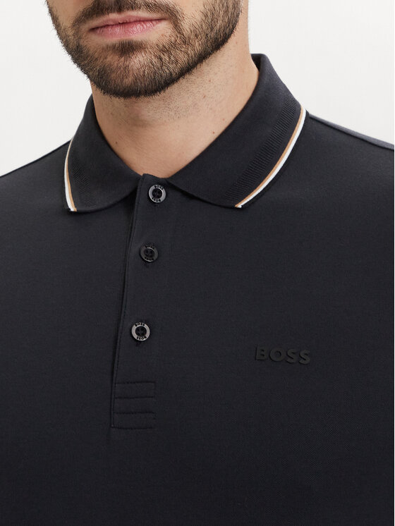 BOSS BOSS Polo Pl Goc Birdie Paule 50559365 Azul marino Slim Fit